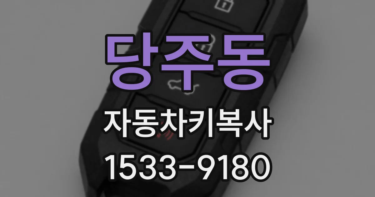 당주동 자동차키복사