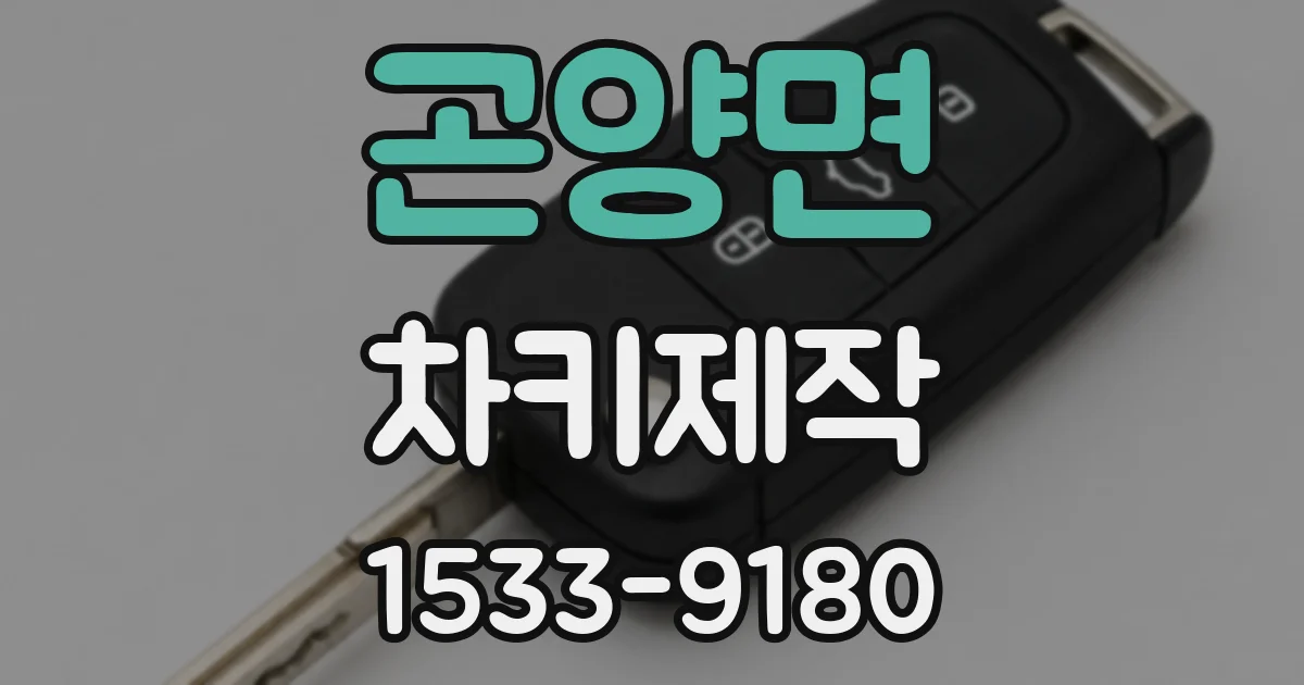 곤양면 차키제작
