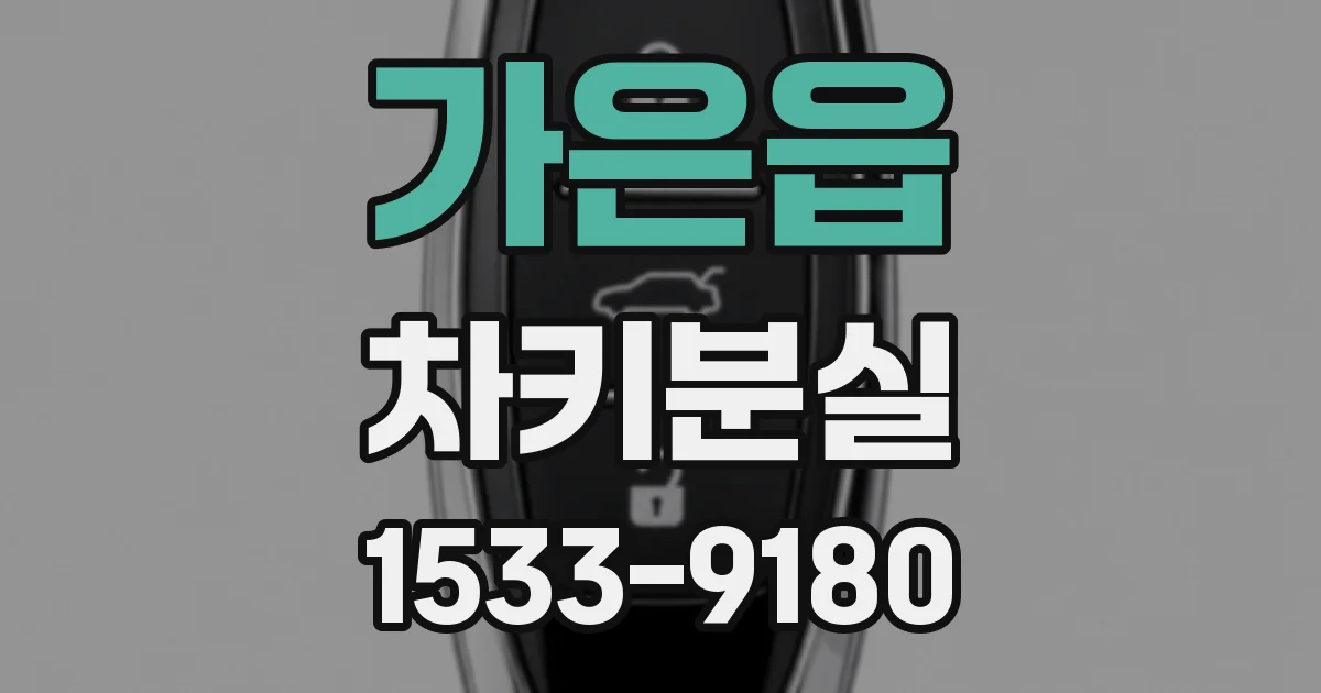 가은읍 차키분실