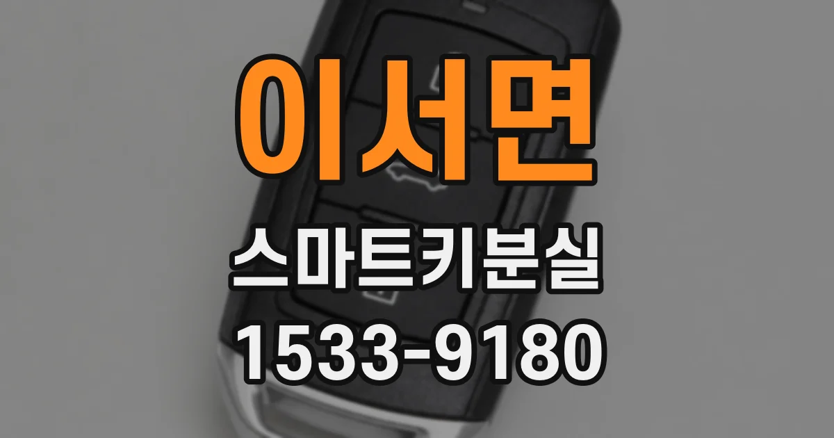 이서면 스마트키분실