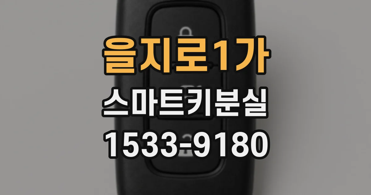 을지로1가 스마트키분실
