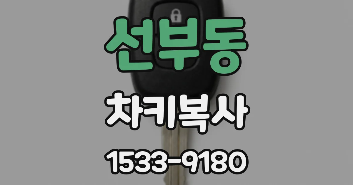 선부동 차키복사