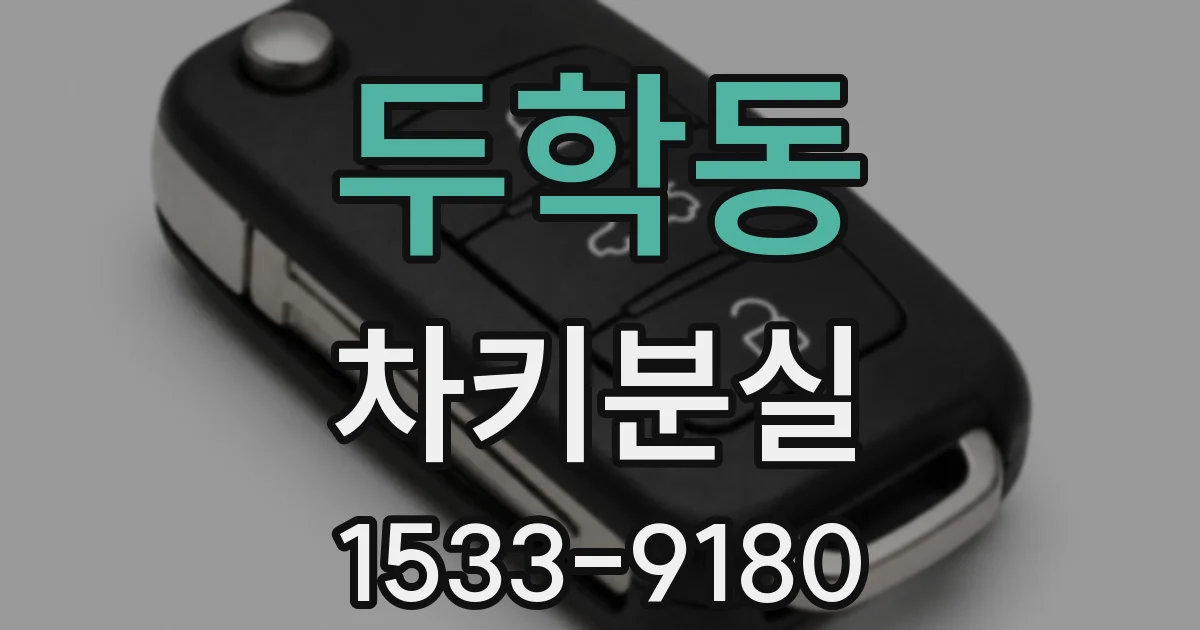 두학동 차키분실