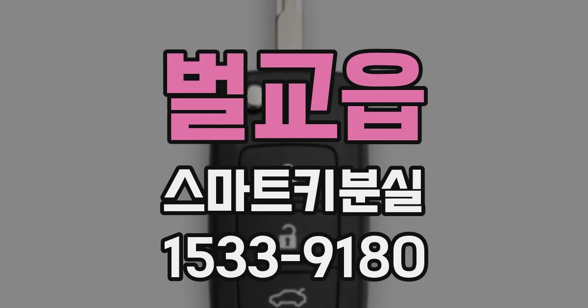 벌교읍 스마트키분실
