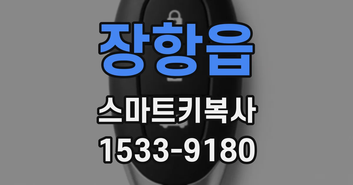 장항읍 스마트키복사