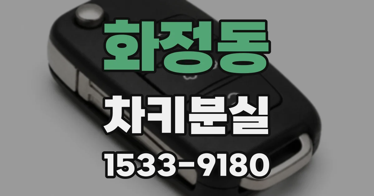 화정동 차키분실