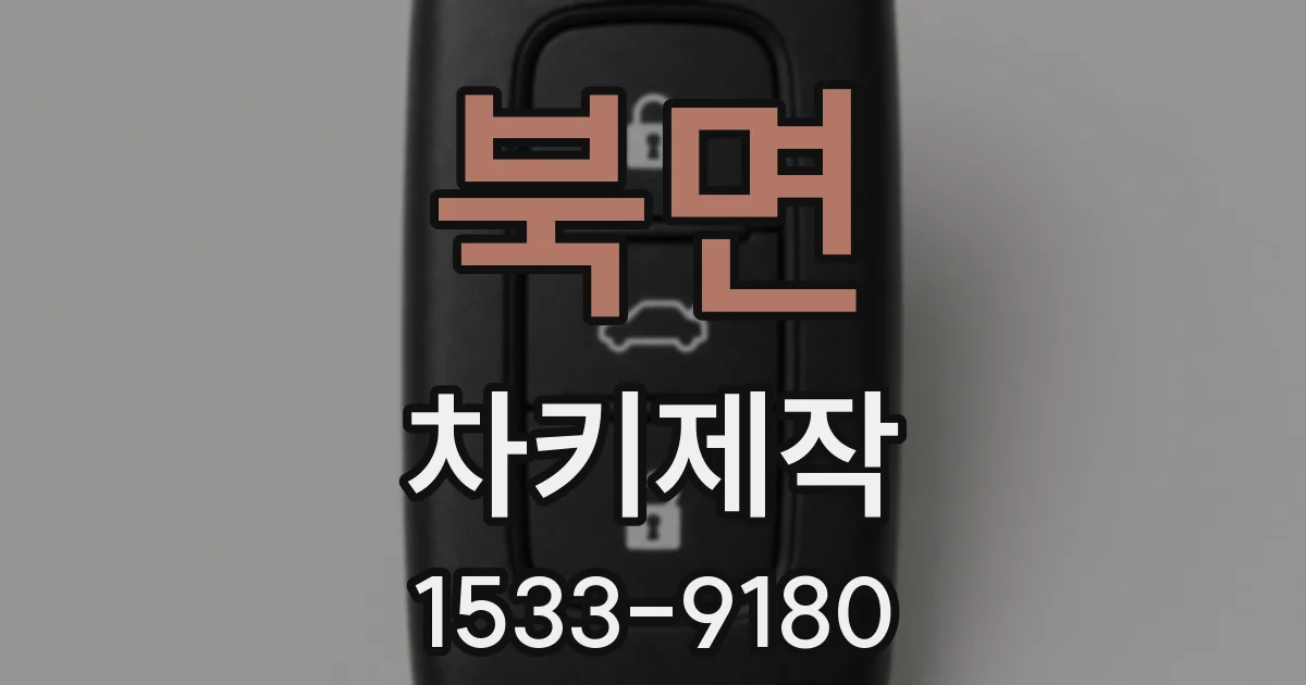 북면 차키제작