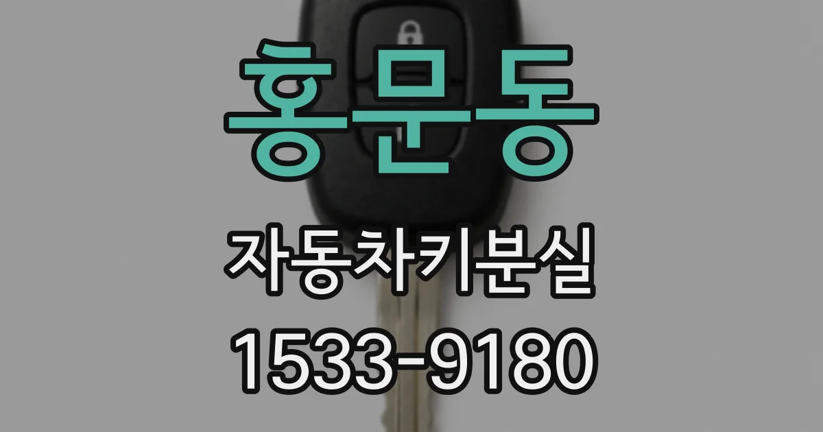홍문동 자동차키분실