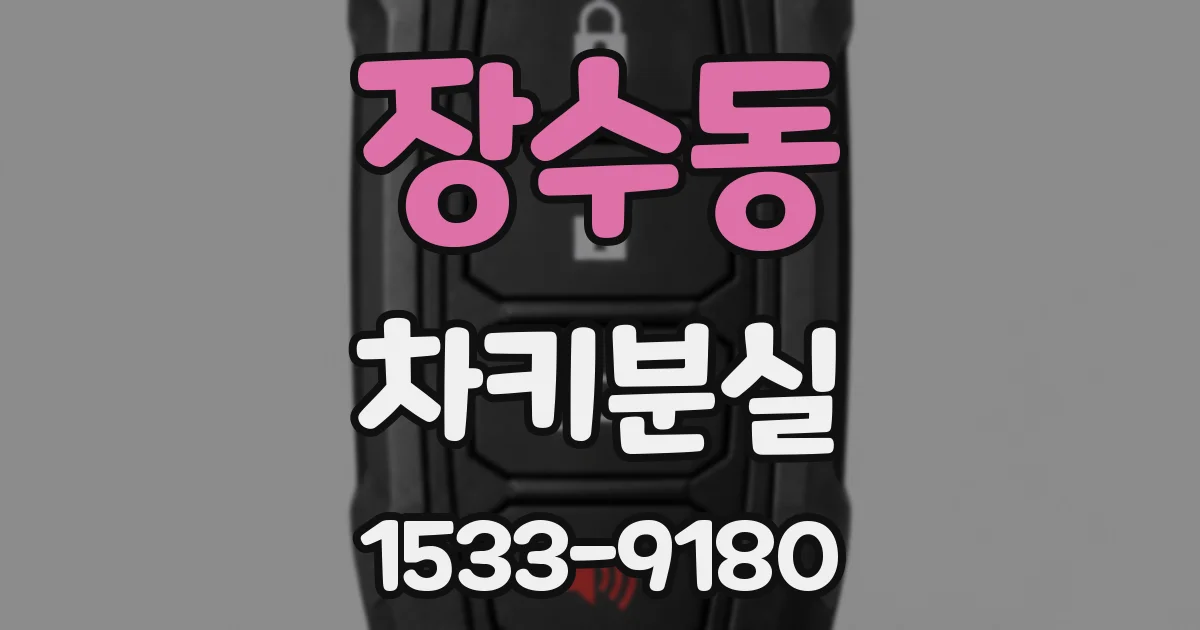 장수동 차키분실