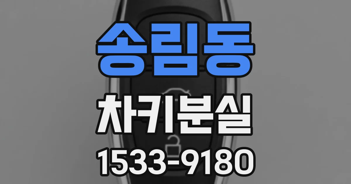 송림동 차키분실