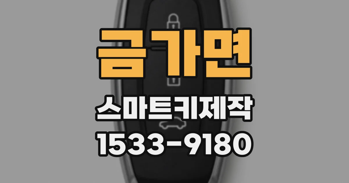 금가면 스마트키제작