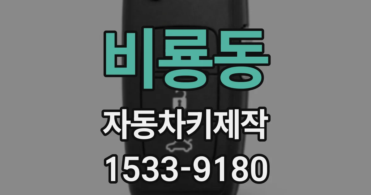 비룡동 자동차키제작