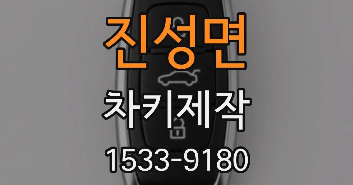 진성면 차키제작