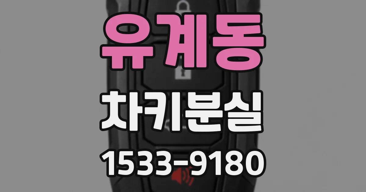 유계동 차키분실