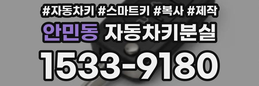 안민동 자동차키분실
