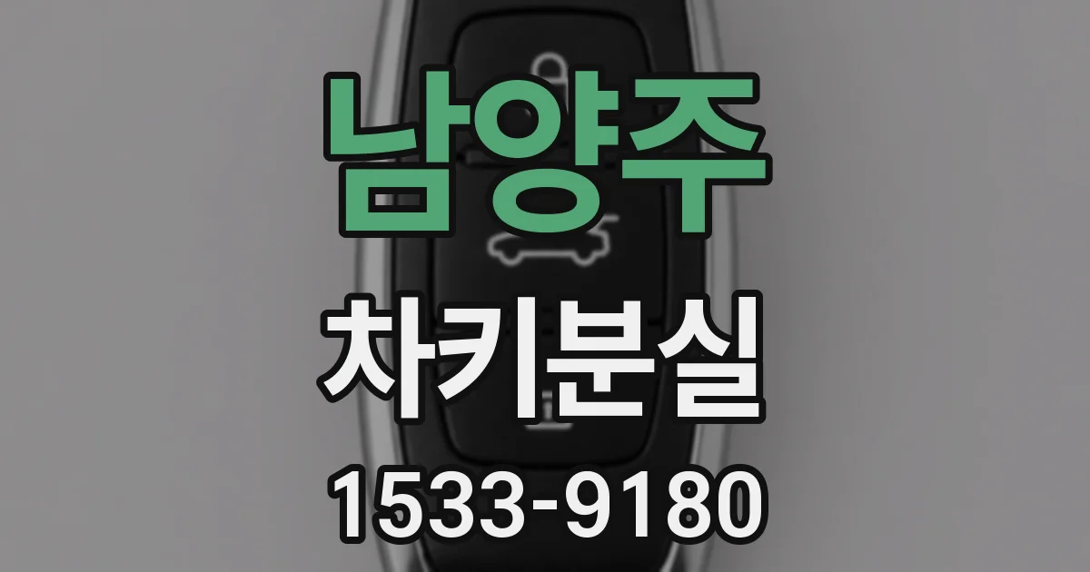 남양주 차키분실