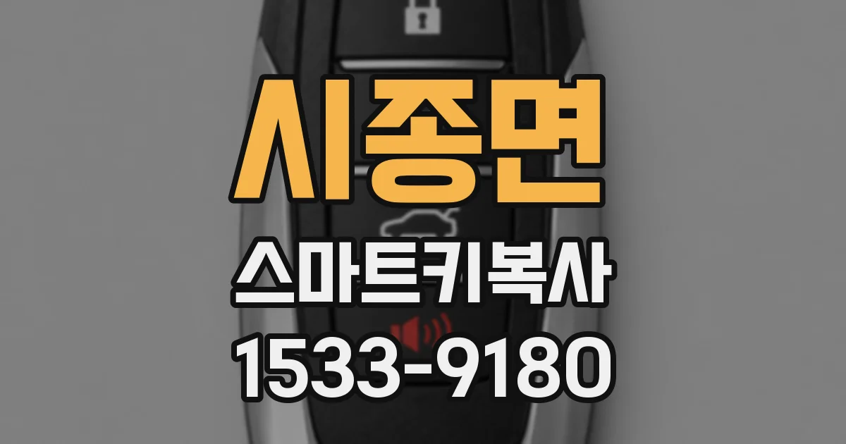 시종면 스마트키복사