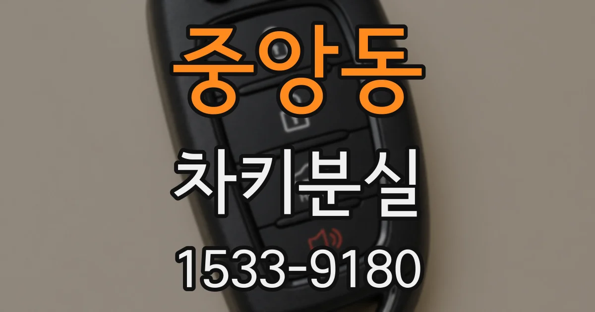 중앙동 차키분실