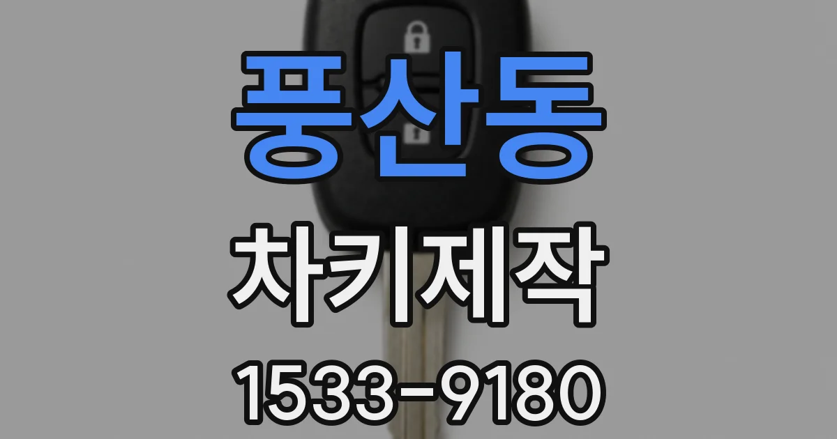 풍산동 차키제작