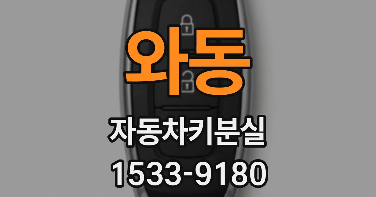 와동 자동차키분실