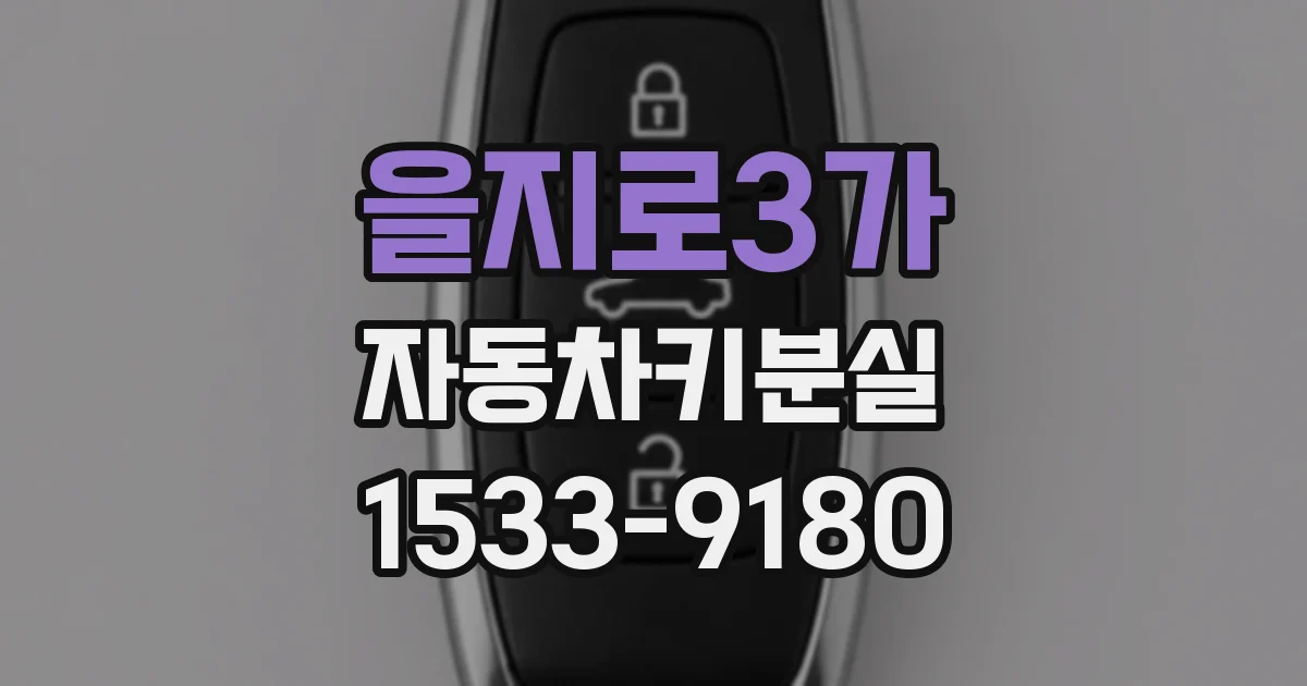 을지로3가 자동차키분실