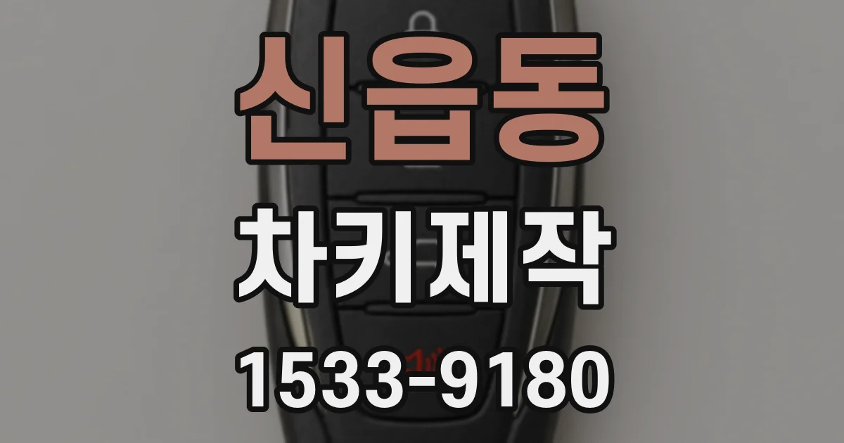 신읍동 차키제작