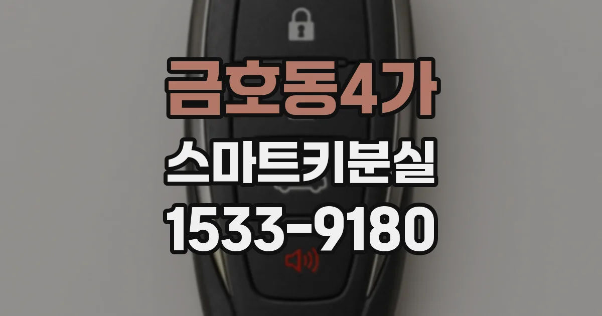 금호동4가 스마트키분실