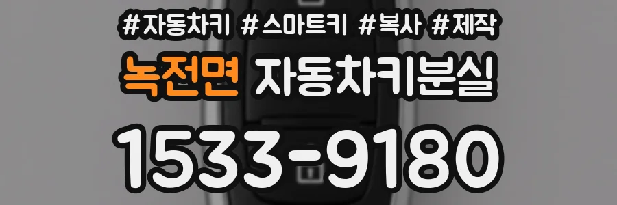 녹전면 자동차키분실