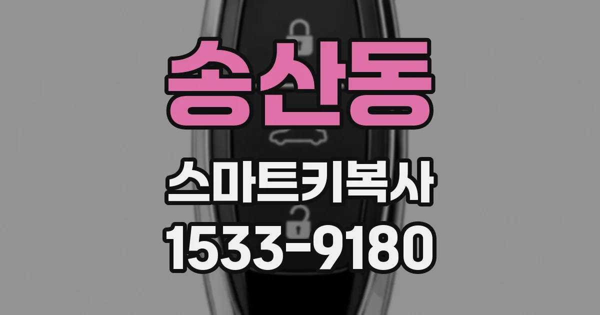 송산동 스마트키복사