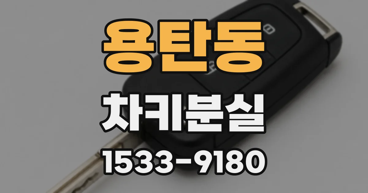용탄동 차키분실