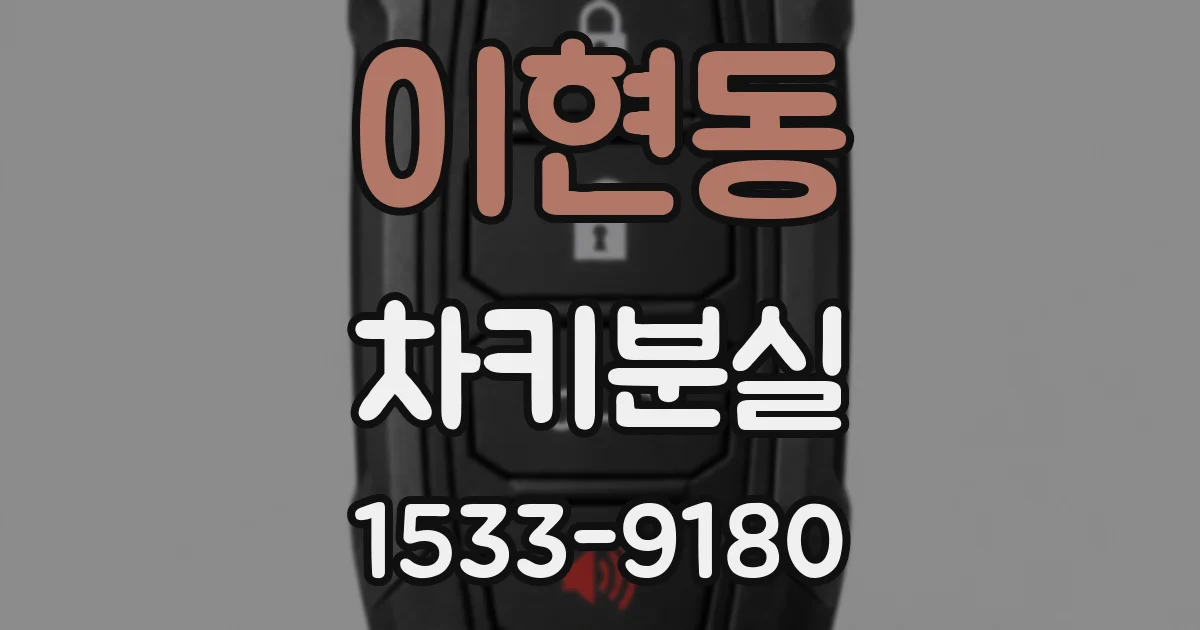이현동 차키분실