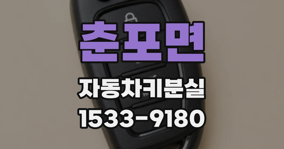 춘포면 자동차키분실