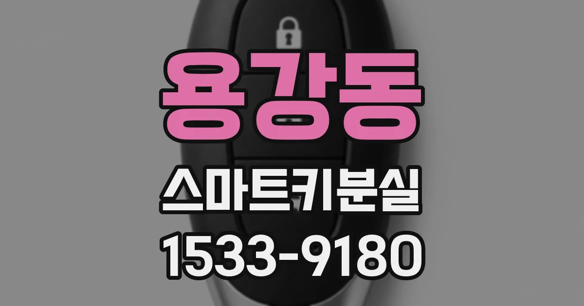 용강동 스마트키분실