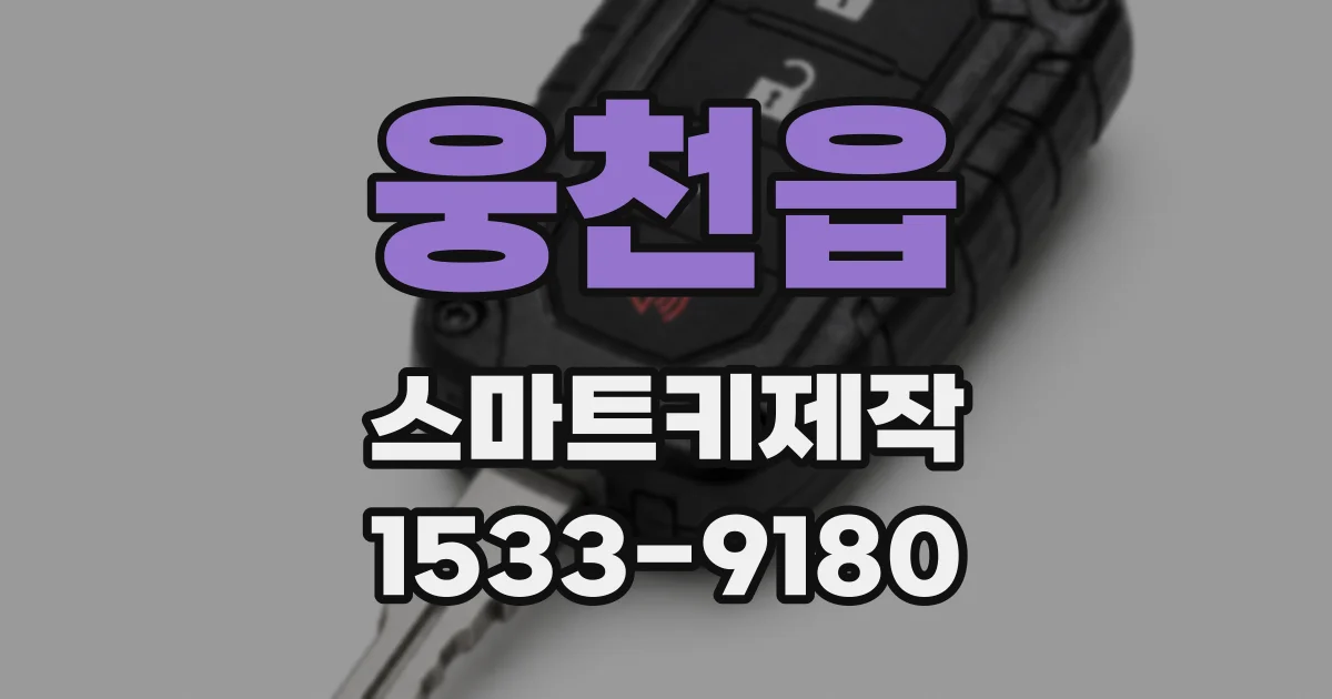 웅천읍 스마트키제작