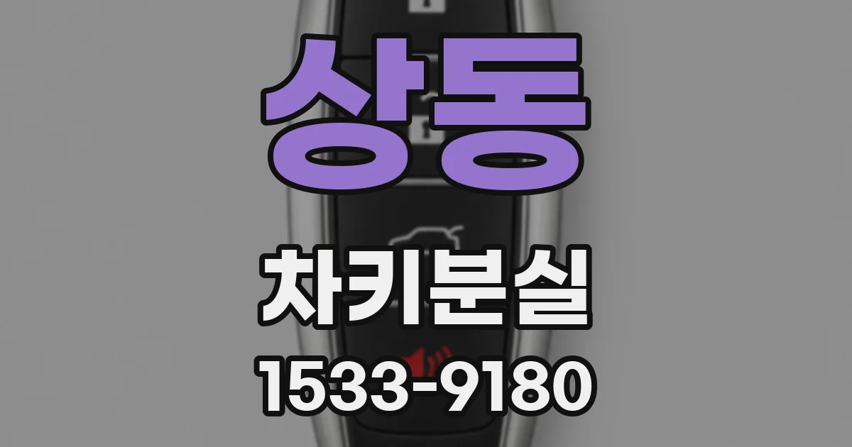 상동 차키분실