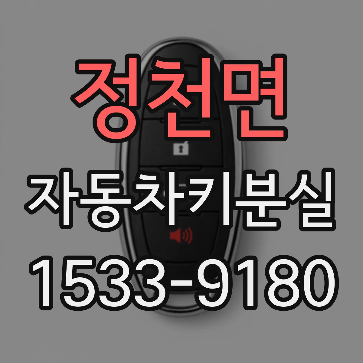 정천면 자동차키분실