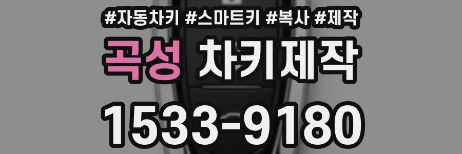 곡성 차키제작