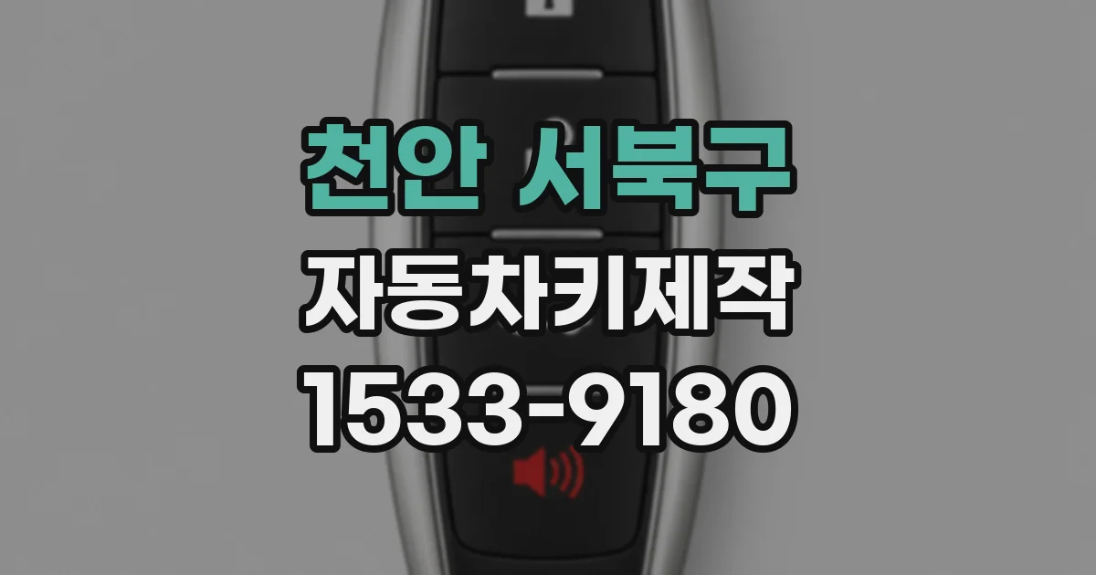 천안 서북구 자동차키제작