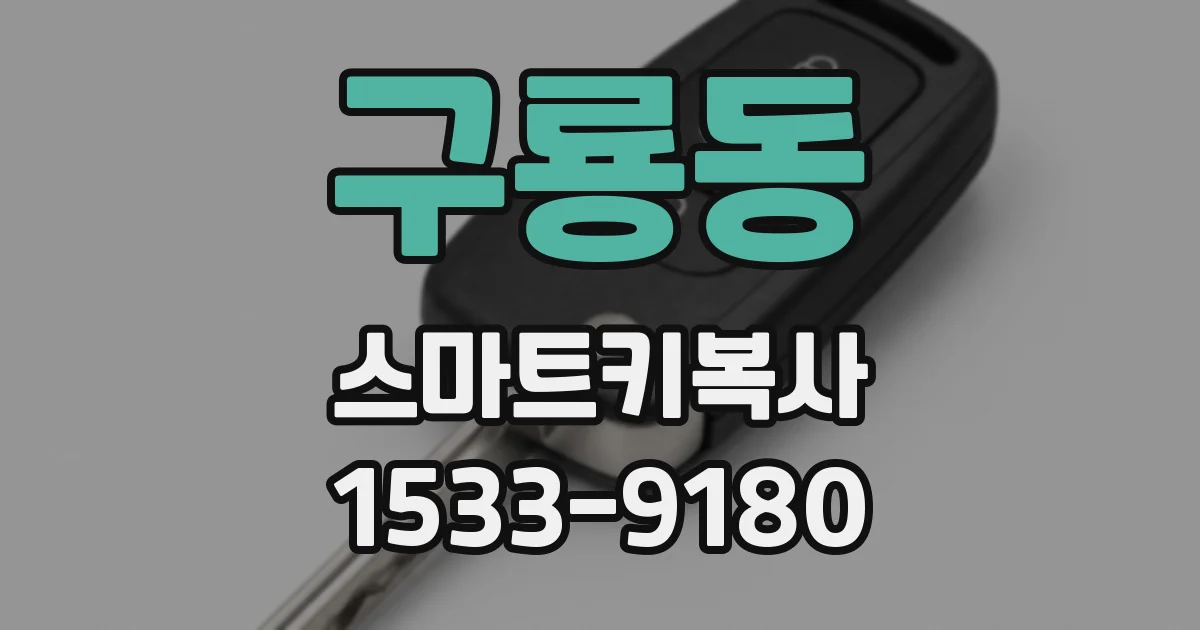 구룡동 스마트키복사