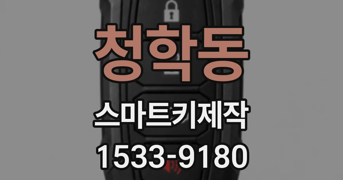 청학동 스마트키제작