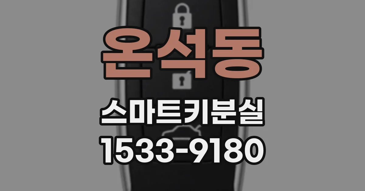 온석동 스마트키분실
