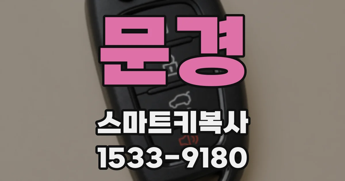 문경 스마트키복사