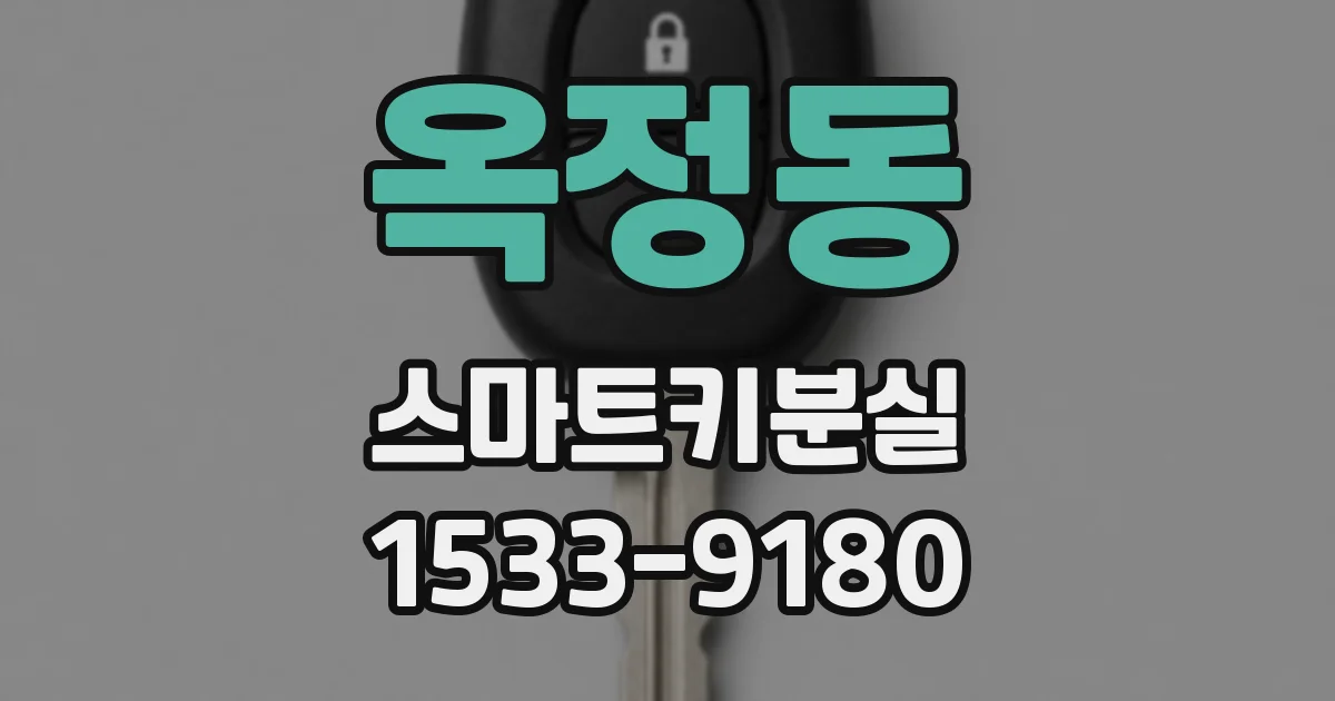 옥정동 스마트키분실