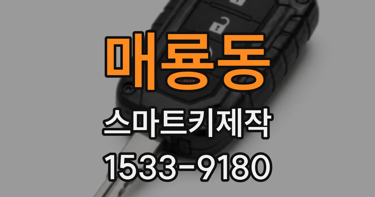 매룡동 스마트키제작