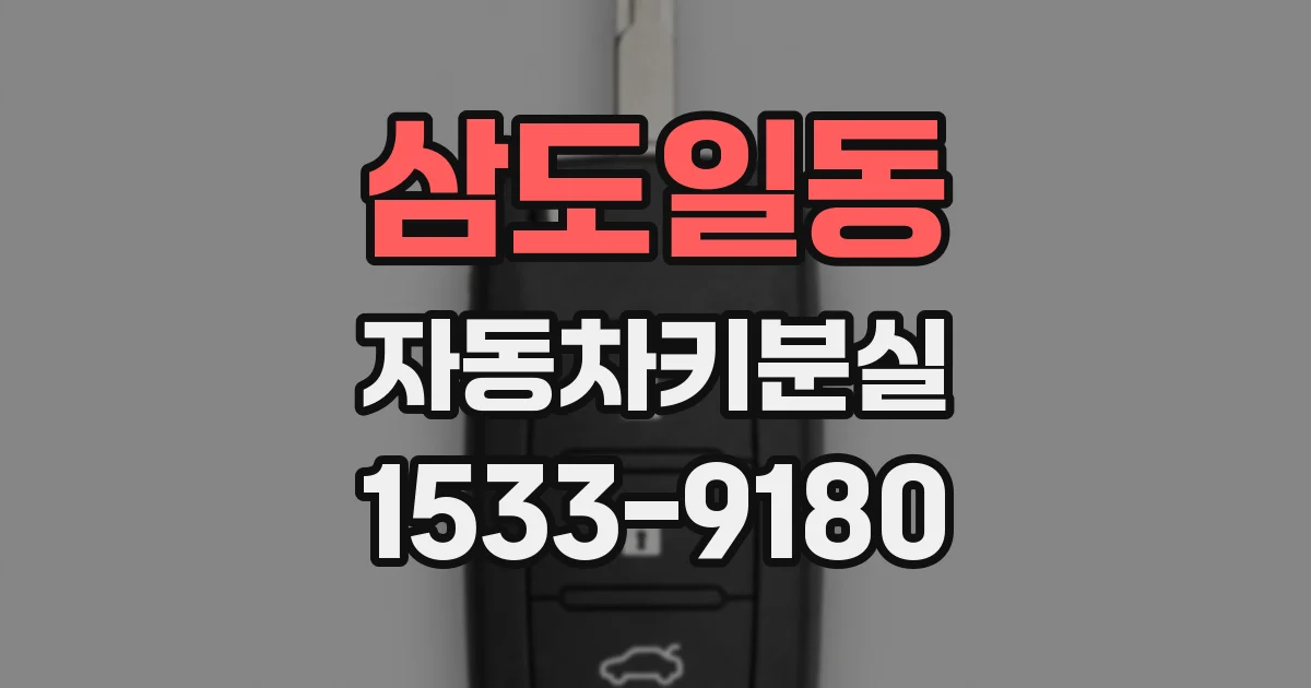 삼도일동 자동차키분실