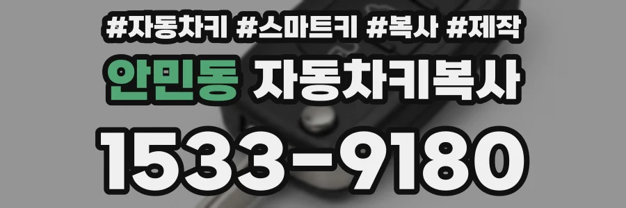 안민동 자동차키복사