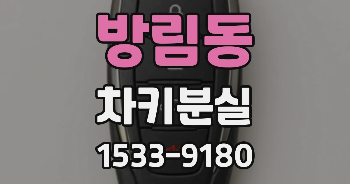 방림동 차키분실