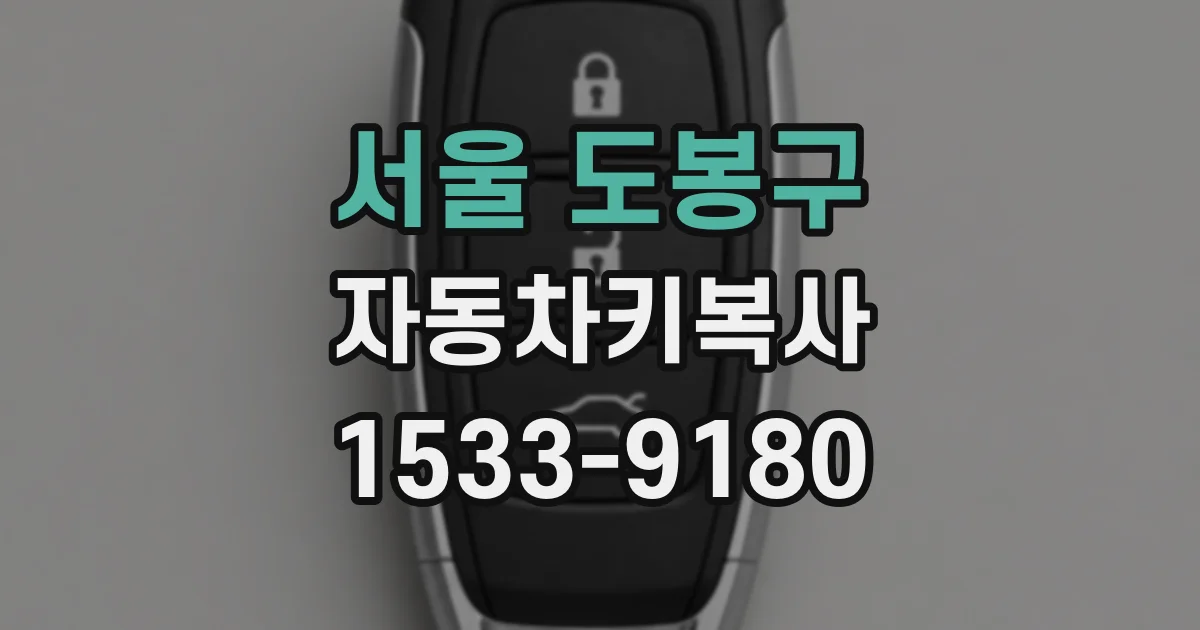 서울 도봉구 자동차키복사
