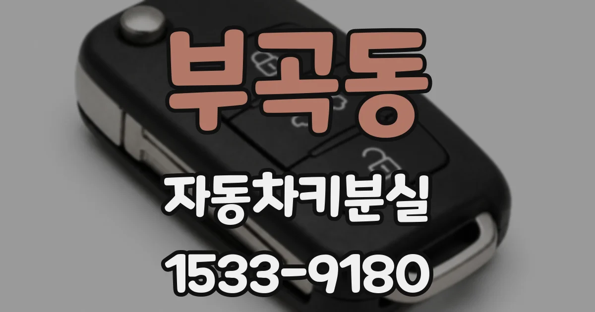 부곡동 자동차키분실