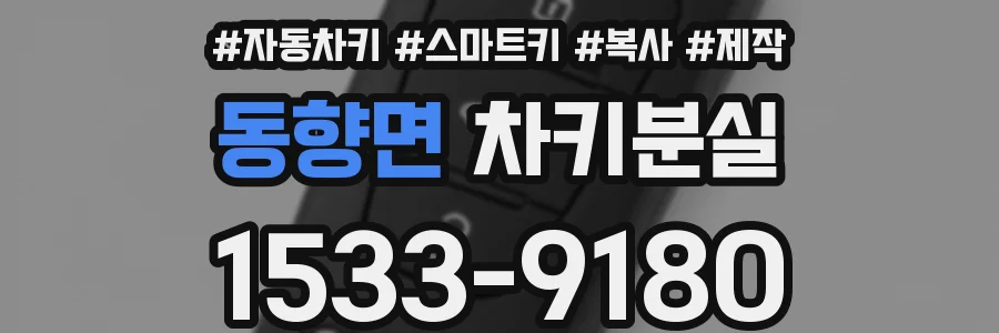 동향면 차키분실